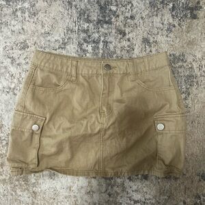 Khaki Women's Cargo Skirt